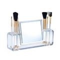 Magnifying Mirror w/Brushes Organizer (Brushes Included)